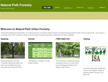 Tablet Screenshot of naturalpathforestry.com